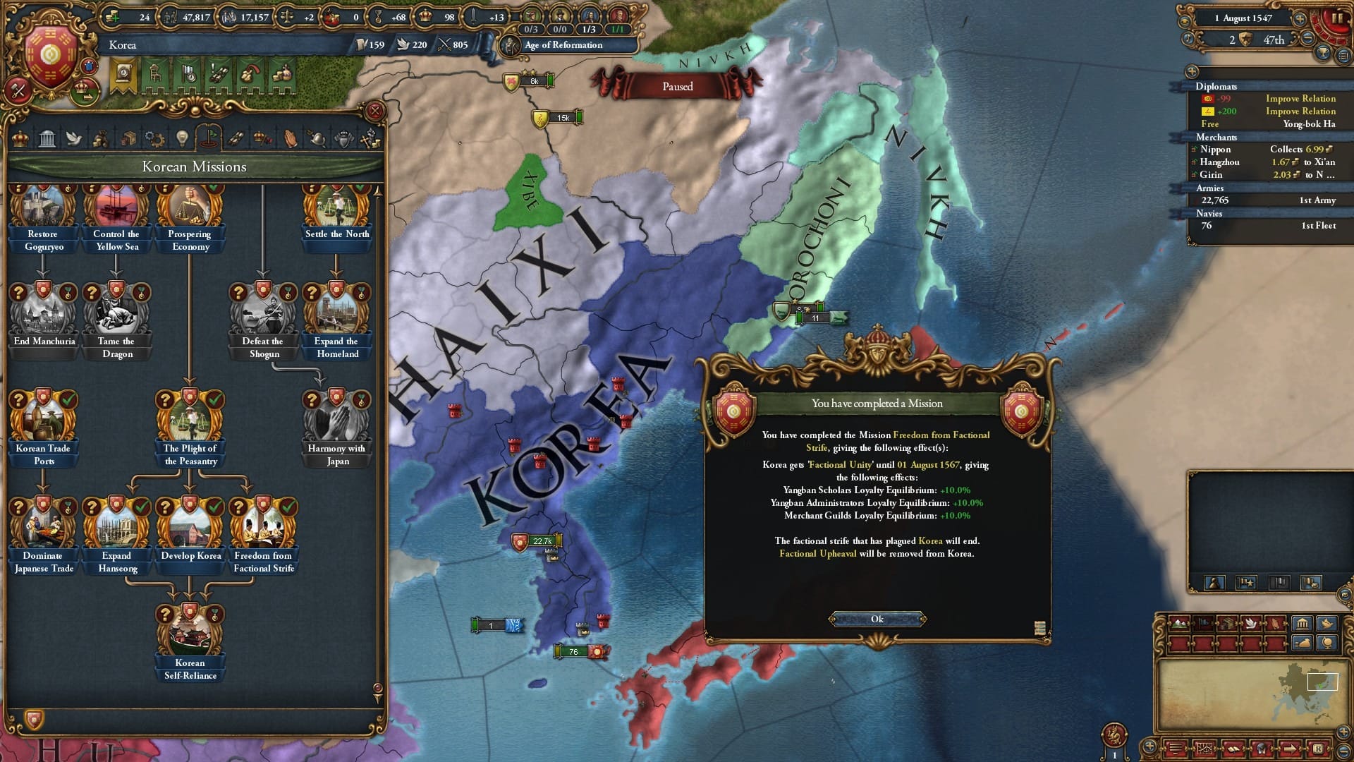 Learning Europa Universalis IV